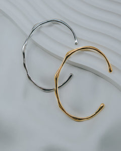 Wave Cuffs - Gold