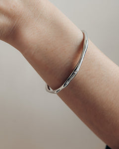 Wave Cuffs - Silver