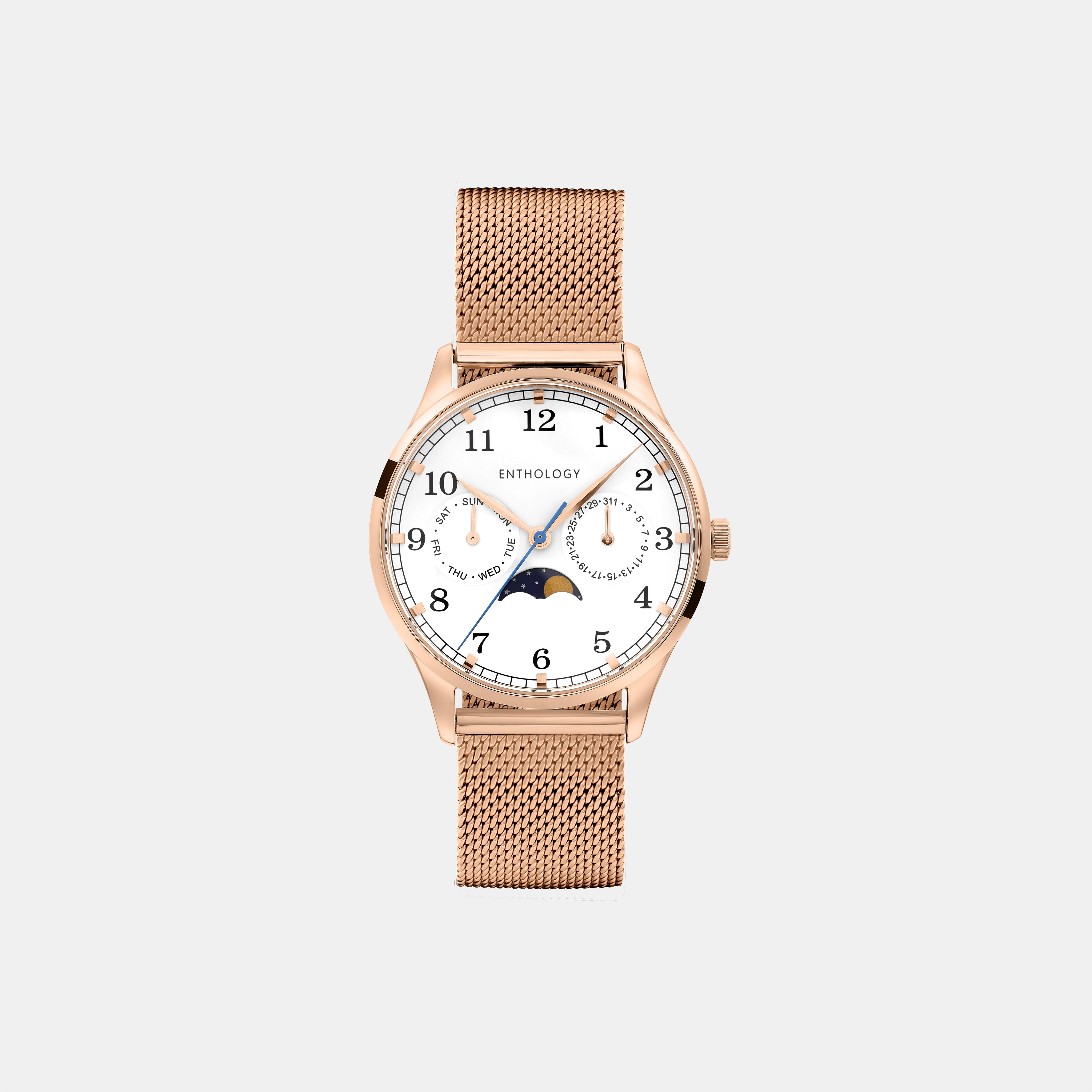 Milanese wristband 36mm rose clearance gold