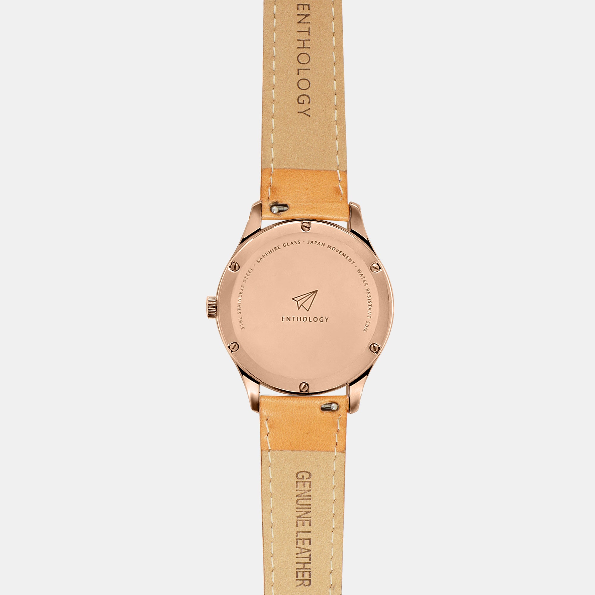 Rose gold watch on dark 2024 skin